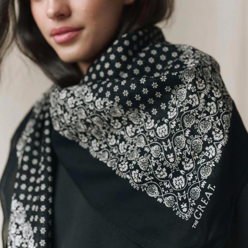 The Great - The Big Bandana in Almost Black — Bosco's Mercantile